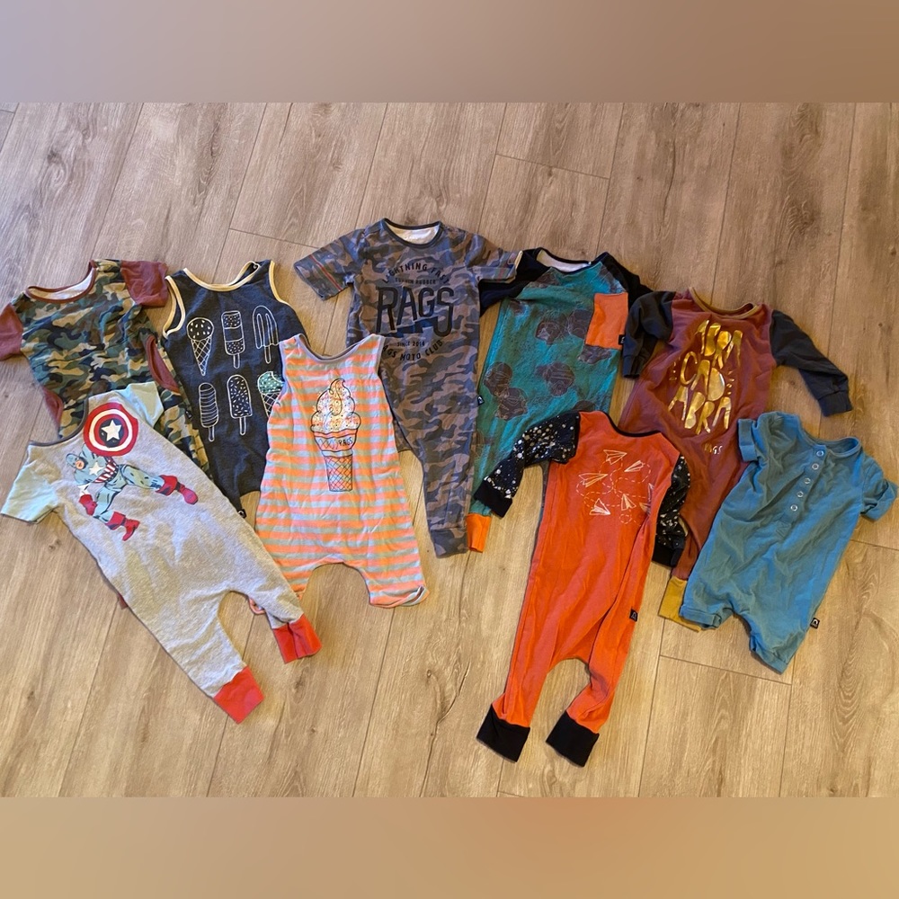 Rags to Raches 12-18 month rompers